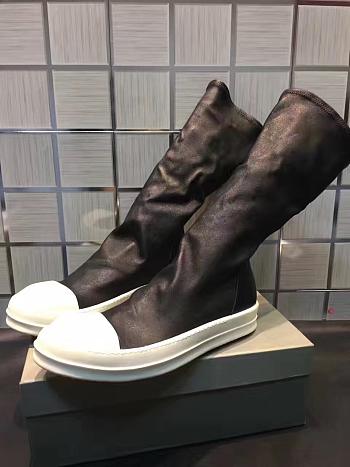 Rick Owens Black Stocking Sneaker Boots