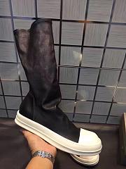 Rick Owens Black Stocking Sneaker Boots - 4