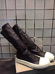 Rick Owens Black Stocking Sneaker Boots - 5