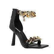 Versace Medusa Chain Nappa Leather Sandals Black - 2