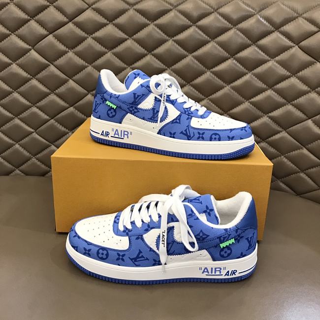 Louis Vuitton Nike Air Force 1 Low Blue - 1