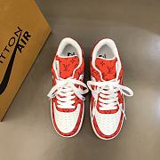 Louis Vuitton Nike Air Force 1 Low By Virgil Abloh Red - 5