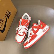 Louis Vuitton Nike Air Force 1 Low By Virgil Abloh Red - 4