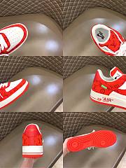 Louis Vuitton Nike Air Force 1 Low By Virgil Abloh Red - 2