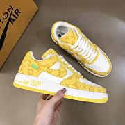 Louis Vuitton Nike Air Force 1 Low By Virgil Abloh White Yellow - 3