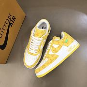 Louis Vuitton Nike Air Force 1 Low By Virgil Abloh White Yellow - 4