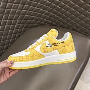 Louis Vuitton Nike Air Force 1 Low By Virgil Abloh White Yellow - 5