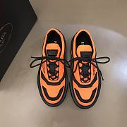 Prada Macro Re-Nylon and Brushed Leather Sneakers Orange - 6