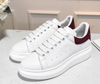 Alexander McQueen Oversized Ivory Wine Red