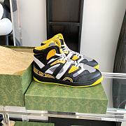 Gucci Basket Sneaker Black Demetra Yellow - 6