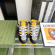 Gucci Basket Sneaker Black Demetra Yellow - 5