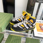 Gucci Basket Sneaker Black Demetra Yellow - 4