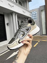 Dior B30 Sneaker Olive Mesh and Cream Technical Fabric 3SN279ZLY_H661 - 2