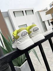 Dior B30 Sneaker Yellow Mesh and White Technical Fabric 3SN279ZLX_H661 - 6