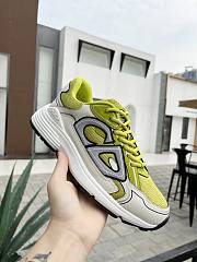 Dior B30 Sneaker Yellow Mesh and White Technical Fabric 3SN279ZLX_H661 - 4