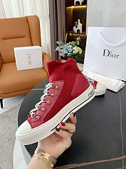 Dior Walk'n'Dior Sneaker Red Technical Mesh - 5