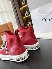 Dior Walk'n'Dior Sneaker Red Technical Mesh - 4