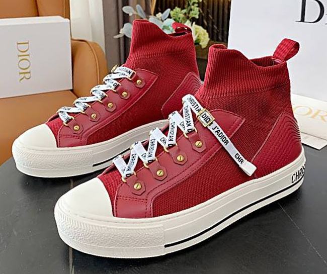 Dior Walk'n'Dior Sneaker Red Technical Mesh - 1