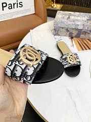 Dior Slide Yellow Black  - 5