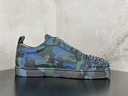 Christian Louboutin Louis Junior Spikes Orlato Flat Army - 2