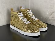 Christian Louboutin Louis Orlato Flat Gold - 6