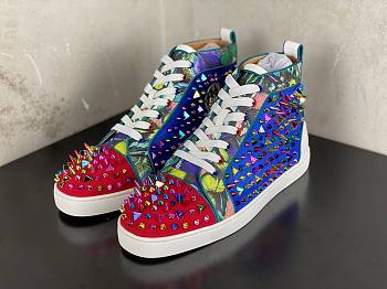 Christian Louboutin Louis Orlato Spikes Flat Colorful