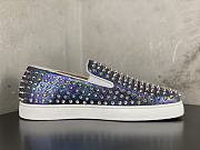 Christian Louboutin Roller-Boat Mens Flat White Purple - 2