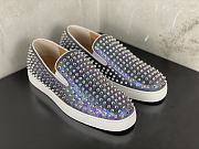 Christian Louboutin Roller-Boat Mens Flat White Purple - 6