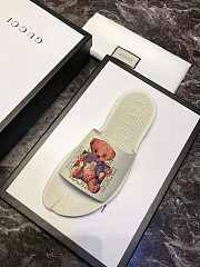 Gucci Slide Teddy Bear White 2018 - 2