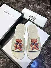 Gucci Slide Teddy Bear White 2018 - 3