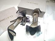 Jimmy Choo Averly 100 Asymmetric Sandals Black - 1