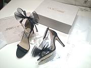 Jimmy Choo Averly 100 Asymmetric Sandals Black - 2