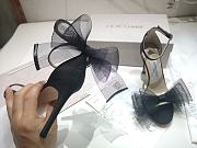 Jimmy Choo Averly 100 Asymmetric Sandals Black - 4