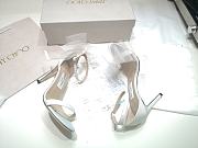 Jimmy Choo Averly 100 Asymmetric Sandals White - 2