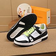 Louis Vuitton LV Trainer Sneaker Low Black Luminous Green - 4