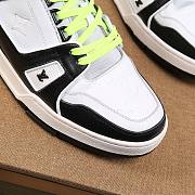 Louis Vuitton LV Trainer Sneaker Low Black Luminous Green - 6