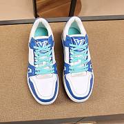 Louis Vuitton LV Trainer Sneaker Low Blue - 4