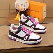 Louis Vuitton LV Trainer Sneaker Low Purple Pink - 6