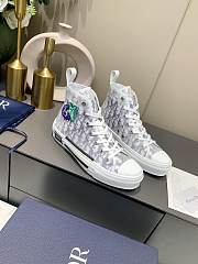 Dior B23 High Top White Purple Oblique - 3