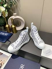 Dior B23 High Top White Purple Oblique - 5