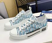 Dior B23 Low Top White Blue Oblique - 1