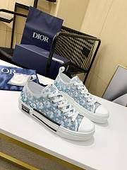 Dior B23 Low Top White Blue Oblique - 5