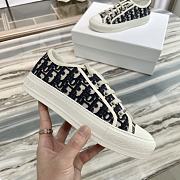 Dior Walk'n'Dior Sneaker Deep Blue Dior Oblique Embroidered Cotton KCK211OBE_S56B - 2