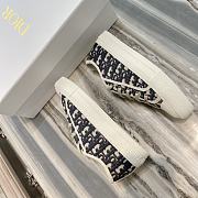 Dior Walk'n'Dior Sneaker Deep Blue Dior Oblique Embroidered Cotton KCK211OBE_S56B - 6