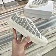 Dior Walk'n'Dior Sneaker Deep Gray Dior Oblique Embroidered Cotton KCK211OBE_S33G - 2