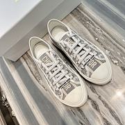 Dior Walk'n'Dior Sneaker Deep Gray Dior Oblique Embroidered Cotton KCK211OBE_S33G - 5