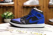 Air Jordan 1 Mid Hyper Royal Tumbled Leather 554724-077 - 3