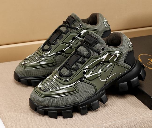 Prada Cloudbust Thunder Army Green Sneakers - 1