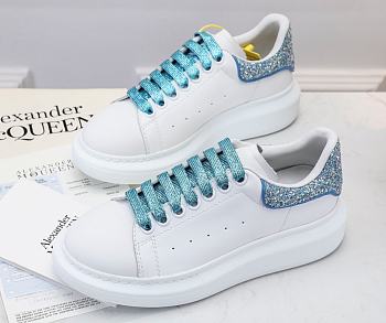 Alexander MC Queen Oversized Blue White Glitter