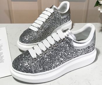 Alexander MC Queen Oversized Silver Glitter